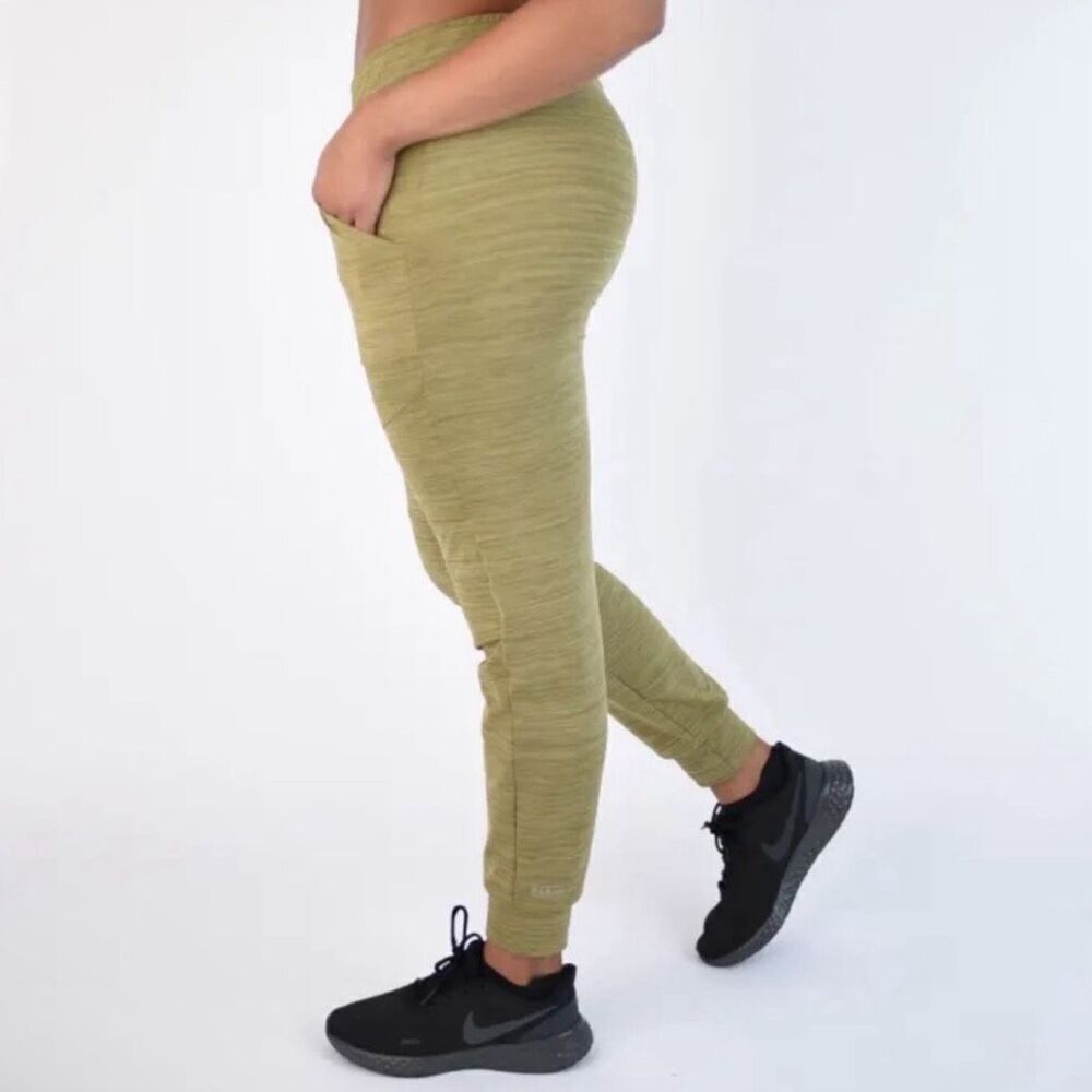 Fleo Harley Moto Jogger Pant in Heather Sage Green Size Small - Picture 3 of 9